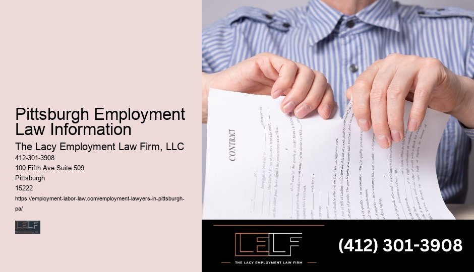 Pittsburgh Employment Lawyer Retainer Terms