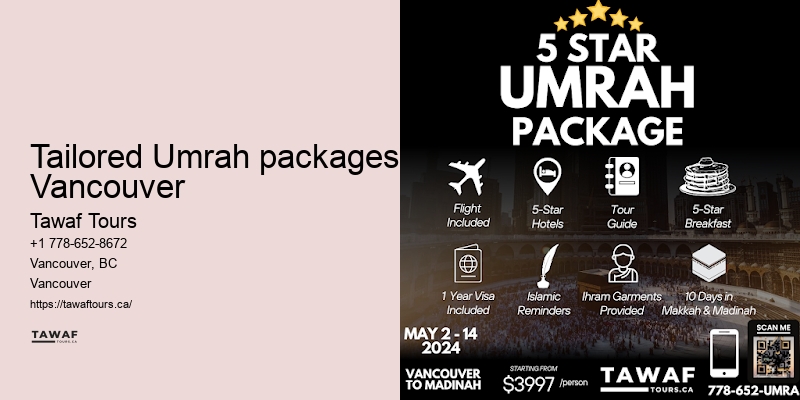 Tawaf Tours Vancouver Umrah itinerary