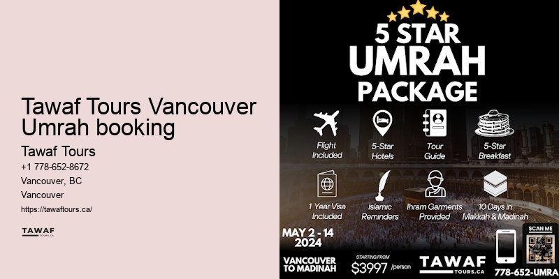 Umrah travel specialist Vancouver