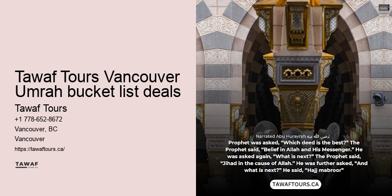 Tawaf Tours Umrah reservation Vancouver