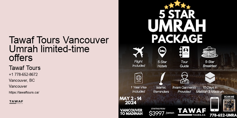 Vancouver Umrah pilgrimage planner