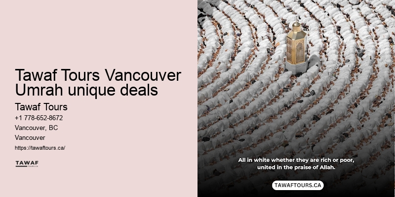 Vancouver Umrah package inclusions/exclusions