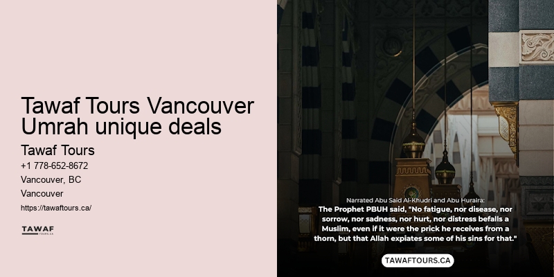 Tawaf Tours Vancouver Umrah pilgrimage details
