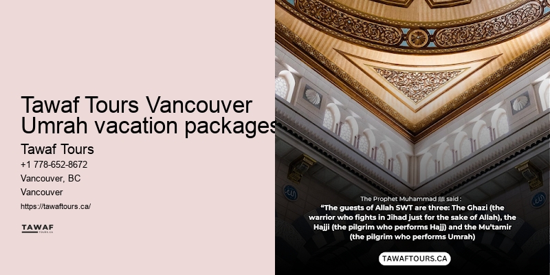 Tawaf Tours Vancouver Umrah package deals