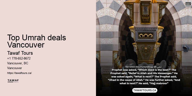 Umrah travel packages from Vancouver
