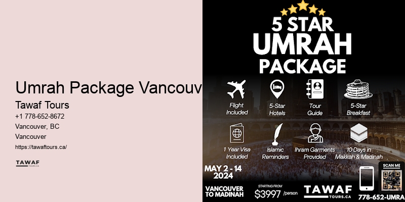 Vancouver Umrah pilgrimage organizers