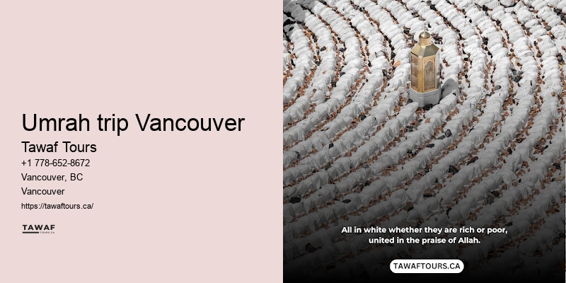 Tawaf Tours Vancouver Umrah travel booking options