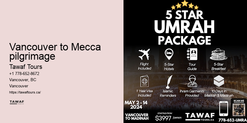 Vancouver Umrah travel destination recommendations