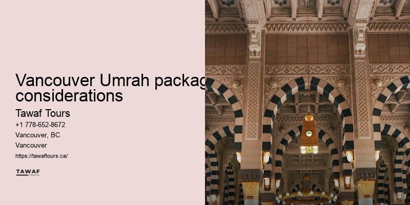 Vancouver Umrah travel package booking