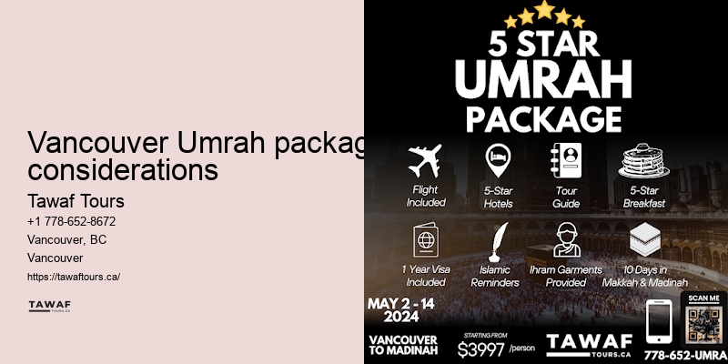 Vancouver Umrah package cost-saving tips