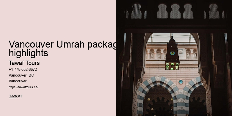 Tawaf Tours Vancouver Umrah package fine print