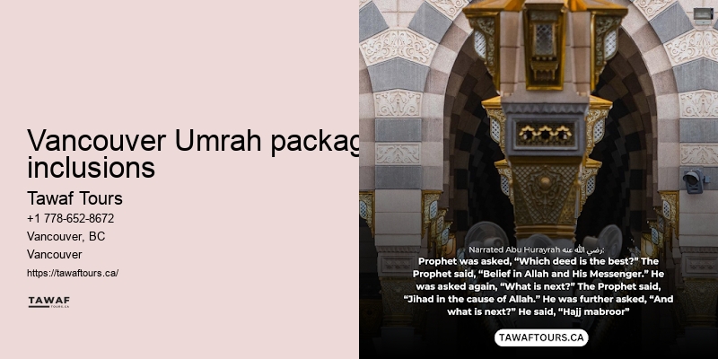 Tawaf Tours Vancouver Umrah offers