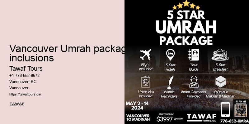 Umrah visa consultant Vancouver