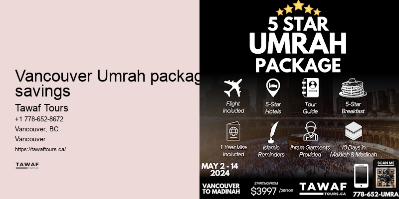 Vancouver Umrah package features