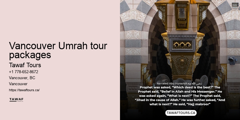 Vancouver Umrah package inclusions checklist