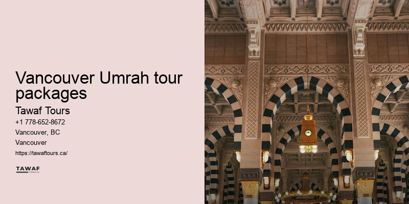 Tawaf Tours Vancouver Umrah package fine print details