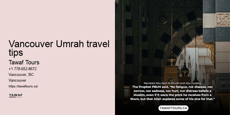 Tawaf Tours Vancouver Umrah travel booking options