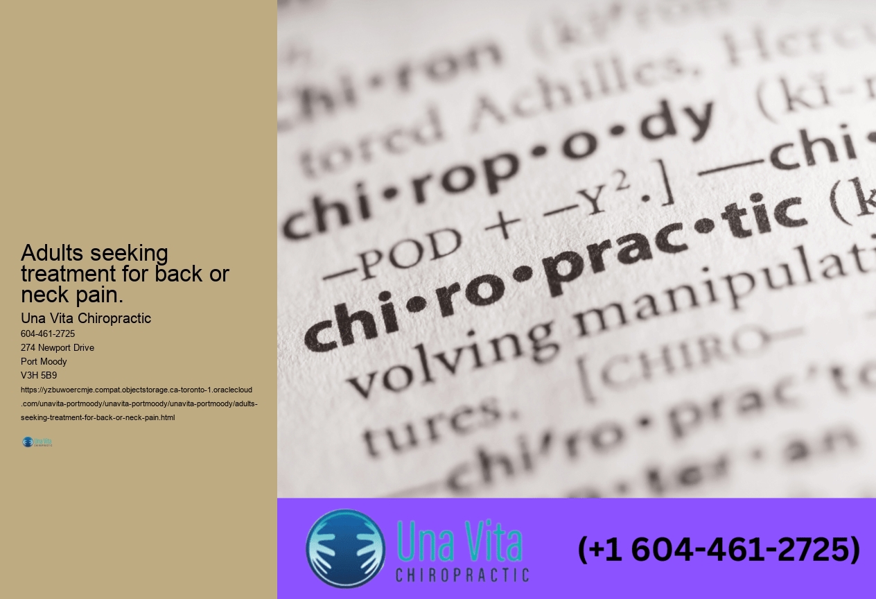 Adults seeking treatment for back or neck pain.